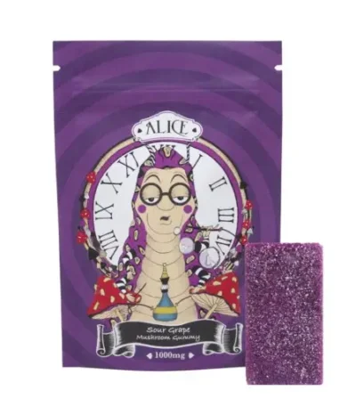Alice Mushroom Gummy – Sour Grape (1000mg)