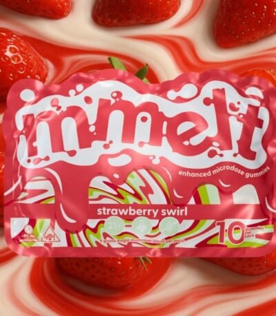Mmelt Strawberry Swirl Mushroom Gummies - 10 Ct