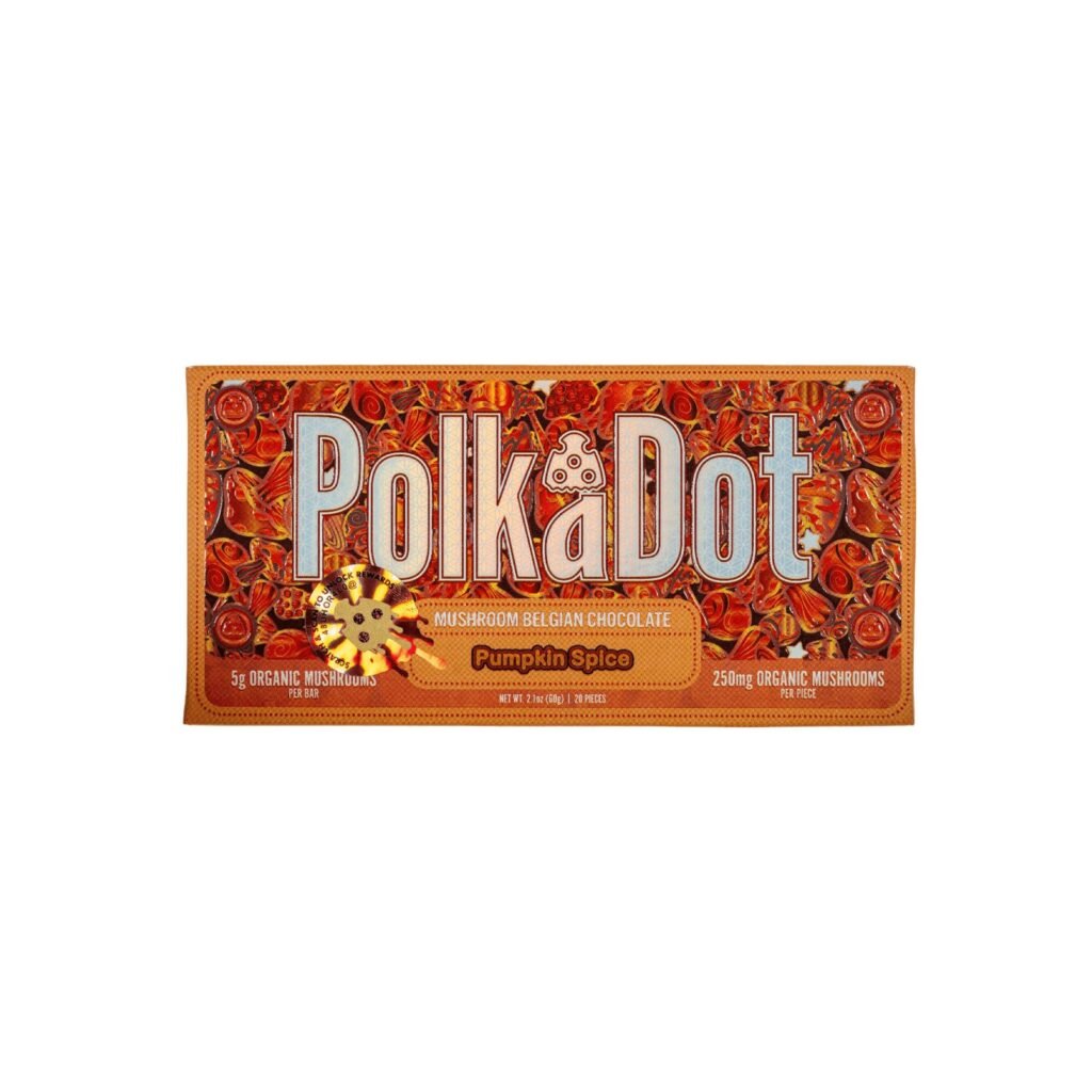 PolkaDot Pumpkin Spice Mushroom Belgian Chocolate | 5G