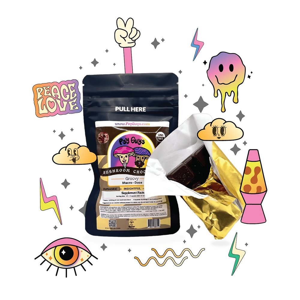 Psy Chocolate - Mushroom Chocolate Bar Psy Chocolate - Mushroom Chocolate Bar