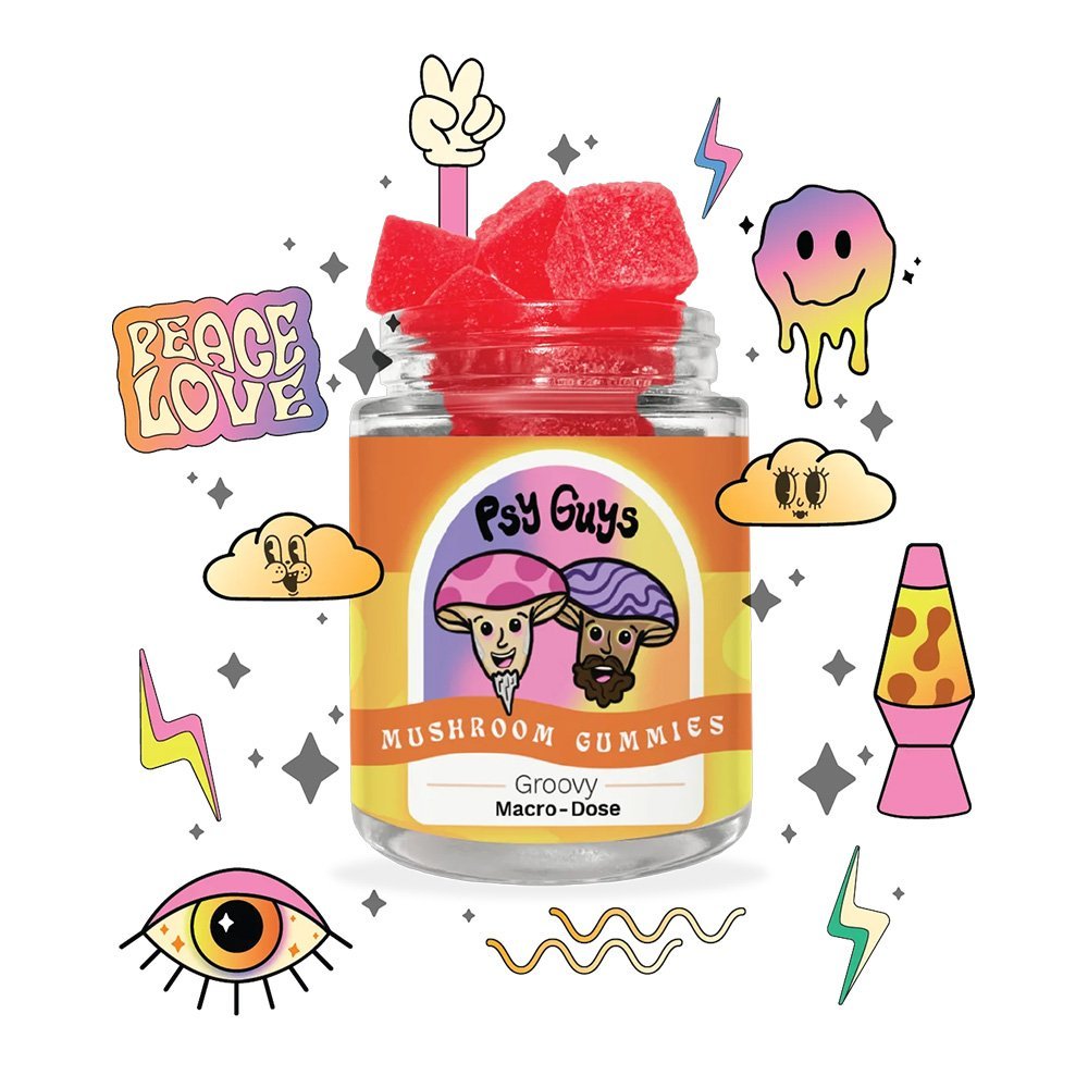 Psy Macrodose Mushroom Gummies - Groovy