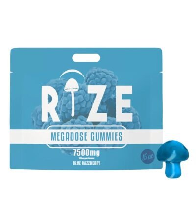 Rize - Blue Razzberry Mushroom Gummies - 7500mg - 15ct