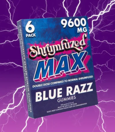 Shrumfuzed MAX Mushroom Gummies - Blue Razz