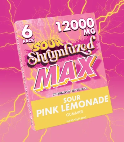 Shrumfuzed MAX Sour Gummies - Sour Pink Lemonade | 6 Pack