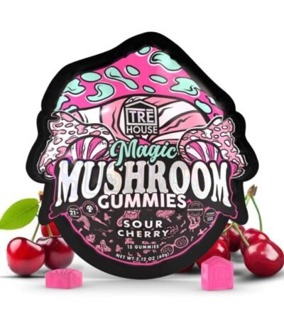 TreHouse Sour Cherry Magic Mushroom Gummies