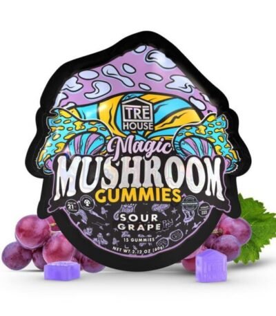 TreHouse Sour Grape Magic Mushroom Gummies